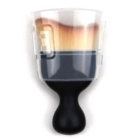 S Shape Cream Blush Brush Contour Foundation Multifunctional Kabuki Makeup Brushes With Protective Lid