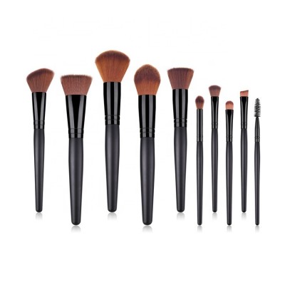 Hot 10pcs high cost effective private label cosmetics makeup brushes high quality make up brushes for daily makeup