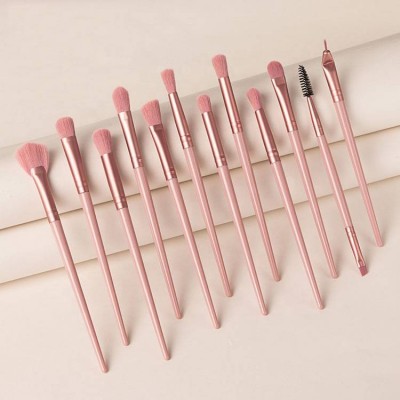 Luxury 15Pcs Natural Bristles Smudge Brush Eyeshadow Blending Eyeliner Makeup brush Set